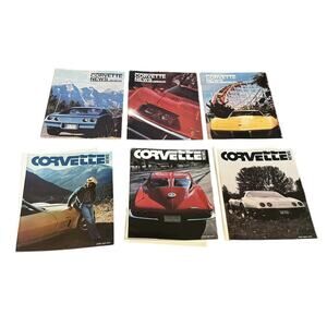 Corvette News (Lot of 6) VTG 1977 Magazine Fuelie Silver Anniversary Sebring